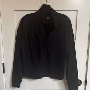 GAP Black V Neck Sweatshirt